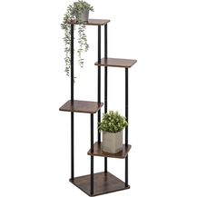 Bild für eluno Blumenständer Blumenregal aus FSC-zertifiziertem MDF-Holz und Metall