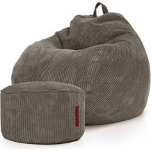 Bild für Green Bean® 2er Set Indoor XXL Sitzsack + Pouf mit EPS-Perlen Füllung