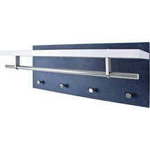 Bild für Wandgarderobe Tablo Weiß Hochglanz und Granitoptik