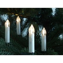 Bild für F-H-S International GmbH & Co. KG LED-Christbaumkerzen 23454 LED Weihnachtsbaumbeleuchtung außen 17,4m Timer warmweiß