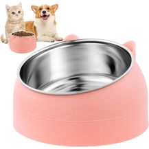 Bild für ABC 400 ml Edelstahl-Katzennapf mit 15° Neigung, ergonomisch, rutschfest, für Katze, Hund, Kleintier (Gemüse-Grün)