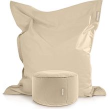 Bild für Green Bean® 2er Set XXL Sitzsack "Square+Stay" inkl. Poufmit mit EPS-Perlen