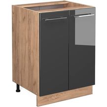 Bild für Küchenunterschrank Fame-Line Anthrazit Hochglanz 60 cm ohne Arbeitsplatte Vicco