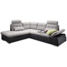 Bild für Bega Ecksofa links JAKARTA mit Schlaffunktion schwarz silver