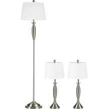Bild für HOMCOM Stehlampe 3-teiliges Stehlampen-Set inkl. 1 Stehleuchte