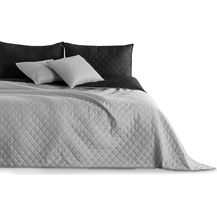 Bild für DecoKing Tagesdecke Bettüberwurf 170x270 cm Schwarz Grau Steppdecke Überwurf Zweiseitig Gesteppt Prägemuster Rauten Anthrazit Stahl Axel 170x270 cm