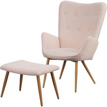 Bild für Albatros Ohrensessel mit Hocker Oxford Beige