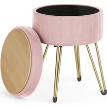 Bild für Songmics Sitzhocker Hocker (Schminktischhocker, Samt Schminkhocker)