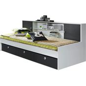 Rauch Funktionsbett 'Manuel' 90x200 cm weiß/grau