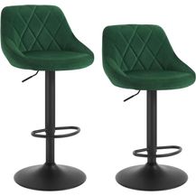 Bild für 2er-Set Barstuhl aus Samt