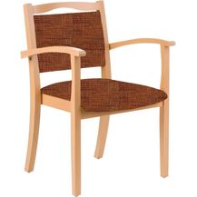 Bild für einrichtungsdesign24 Armlehnstuhl 4-Fußstuhl Holzstuhl mit Armlehnen Alexander Seniorenstuhl Esszimmer