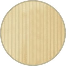 Bild für vidaXL Teppich Rund Hell Natur 80 cm Bambus 376981