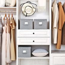 Bild für 3er-Set Aufbewahrungsbox Faltbox mit Etikettenhalter 40 x 30 x 25 cm Grau