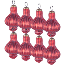 Bild für Weihnachtskugel 8er Set BRILLANT Glas Rot