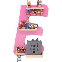 Bild für VCM Wandregal BOARTI Buchstabe 920866 Pink H. 47 x B. 32 x T. 19 cm