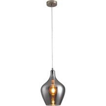 Bild für Pendelleuchte LA BURBUJA 20169 – Ø22CM Matt Nickel mit rauchigem Glas