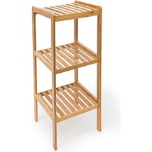 Bild für Relaxdays Badregal Bambus mit 3 Ablagen HBT: 79 x 33 x 33 cm Schickes Standregal aus natürlichem Holz Bambusregal als Küchenregal oder Holzregal zur Aufbewahrung und Lagerung im Badezimmer