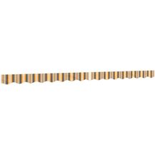 Bild für vidaXL Markise Markisenvolant Gelb und Grau Gestreift 4 m (1-St)