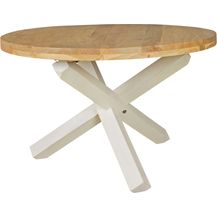 Bild für Esszimmertisch BOHA rund 120cm Akazie Massivholz Landhausstil braun 4 Personen