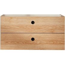 Bild für Schubladenkasten 2er-Set MDF Akazie-Dekor für Regale 12020048 + 49