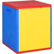 Bild für vidaXL Gartentruhe Mehrfarbig PP Rattan 90 L