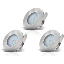 Bild für B.K.Licht LED Einbaustrahler LED Badeinbauleuchten 30mm Ultraflach 4x 5W