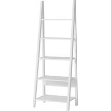 Bild für SoBuy FRG61-W Wandregal Badregal Leiterregal Standregal Bücherregal mit fünf Böden weiß BHT ca. : 64 x 180 x 39 cm