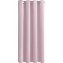 Bild für PONY DANCE Gardinen Kinderzimmer Mädchen 1 Stück H 158 x B 132 cm Hellpink Vorhang Verdunkelung Kurze mit Ösen Thermo Vorhang gegen Kälte Verdunkelungsvorhang