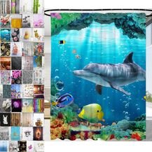 Bild für Sanilo Duschvorhang Delphin Korallen 180 x 200 cm