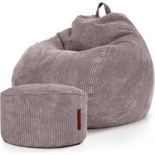 Bild für Green Bean® 2er Set Indoor XXL Sitzsack + Pouf mit EPS-Perlen Füllung