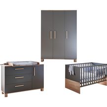 Bild für Arthur Berndt 'Cloe' Babyzimmer Komplettset 3-teilig, Kinderbett (70x140 cm)