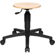 Topstar Drehhocker TEC 60 - Holz Sitz Buche natur