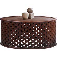 Bild für Couchtisch Ø 100x45 cm Braun aus Mangoholz WOMO-Design