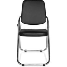 Bild für hjh OFFICE Besucherstuhl Konferenzstuhl ESTO Kunstleder Schwarz