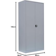 Bild für Mehrzweckschrank Spind Spindschrank abschließbar 1800 x 800 x 380 mm