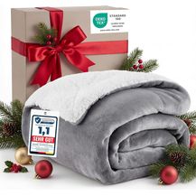 Bild für BEDSURE Kuscheldecke Fleece Grau 130x150 cm