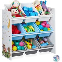 Bild für Kinderregal mit 9 Boxen und Motiv