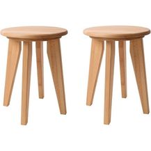 Bild für Krok Wood Hocker 2x Hocker Dresden aus Massivholz in Buche (Set)