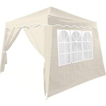 Bild für DEUBA Faltpavillon 3x3 m + 4 Seitenwände mit Seitenfenster creme Faltpavillon