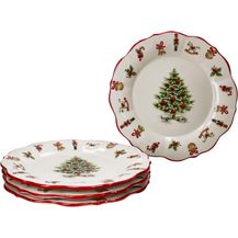 Bild für MamboCat Speiseteller 4x Maestro Natale Gebäckteller Speiseteller Weihnachten