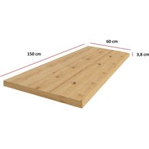 Bild für Küchen Arbeitsplatte 150cm 38 mm Küchenzeile Küchenblock Eiche Artisan Eko Stilo