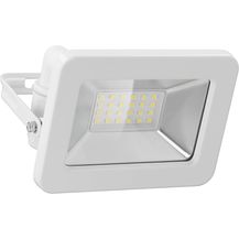 Bild für goobay 53871 LED Strahler Außen 20W / Außenstrahler IP65 / Neutralweißes Licht 1700 lm/LED Scheinwerfer Fluter Wandmontage / IP65 Gartenstrahler/Weiß