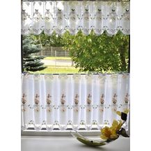 Bild für Stickereien Plauen Scheibengardine Schmetterling, Stangendurchzug (1 St)