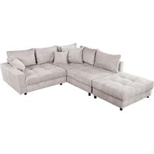 Bild für riess-ambiente Ecksofa KENT 220cm beige / schwarz
