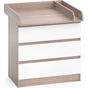 Wickelkommode Emma Sonoma/Weiß 80 x 87 cm Vicco