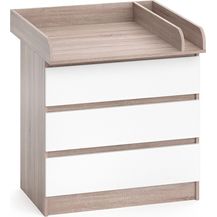 Bild für Wickelkommode Emma Sonoma/Weiß 80 x 87 cm Vicco