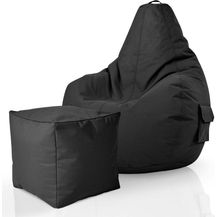 Bild für Green Bean® Bean Bag-Sitzsack + Hocker