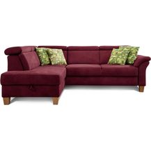 Bild für Cavadore Schlafsofa Ammerland mit Ottomane links / Federkern-Sofa im Landhausstil mit verstellbaren Kopfstützen