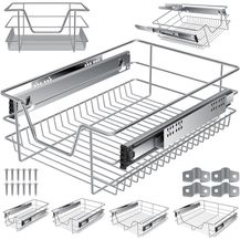 Bild für KESSER® Teleskopschublade ✓ Küchenschublade ✓ Küchenschrank ✓ Korbauszug ✓ Schrankauszug ✓ Vollauszug ✓ Schublade 1x 40cm