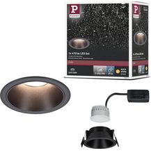 Bild für Paulmann 94871 LED Einbauleuchte Cole Coin 2700K schwarz 3-Step-Dim IP44